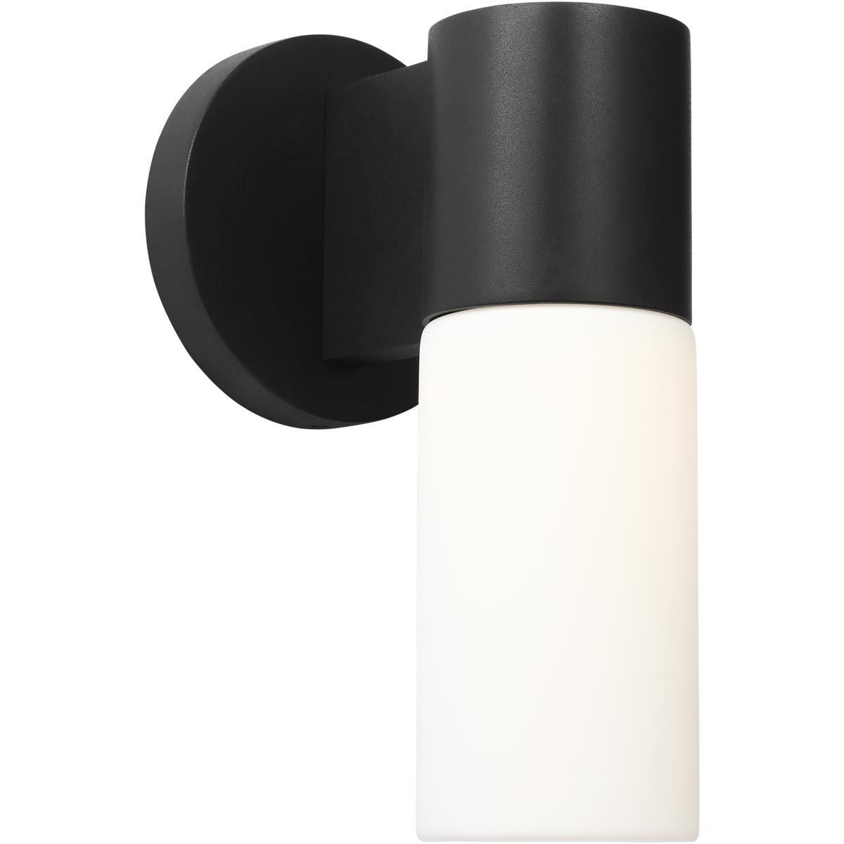Visual Comfort Studio Collection BO1031TXB Barbara Barry Focal LED 12.38 inch Textured Black Outdoor Sconce