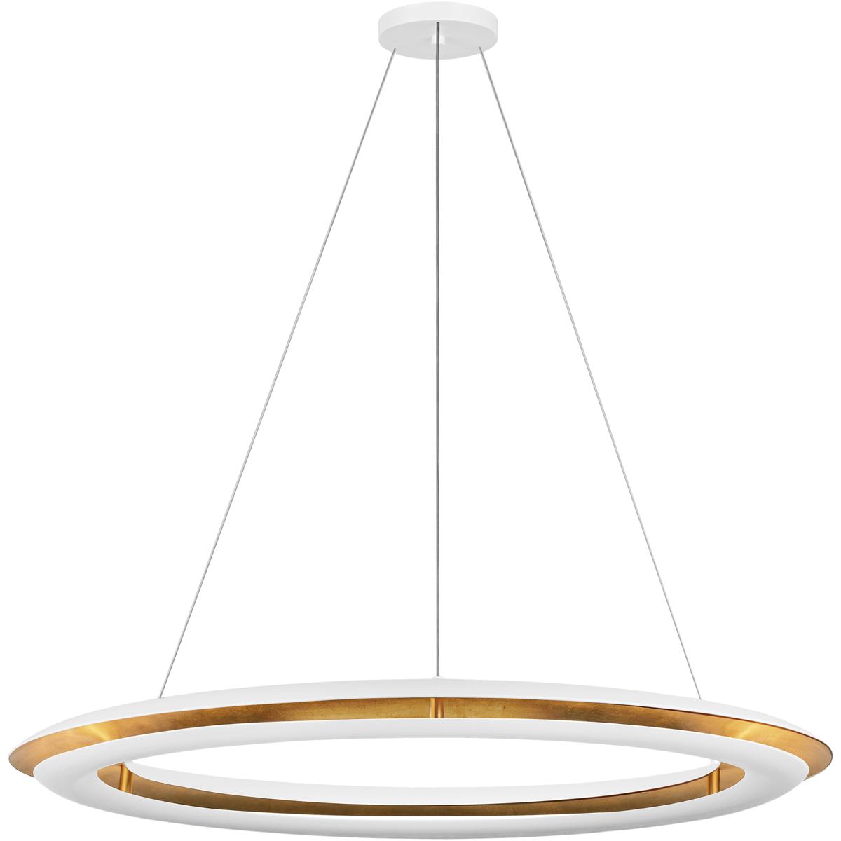 Visual Comfort Studio Collection CC1801MWT C&M by Chapman & Myers Cielo LED 36 inch Matte White Chandelier Ceiling Light