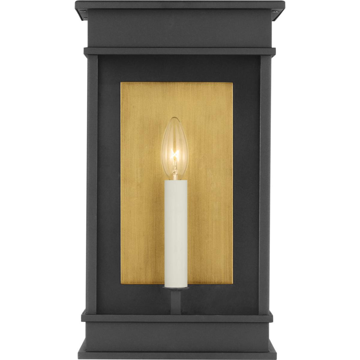 Visual Comfort Studio Collection CO1491TXB C&M by Chapman & Myers Cupertino 1 Light 15.5 inch Textured Black Outdoor Wall Lantern
