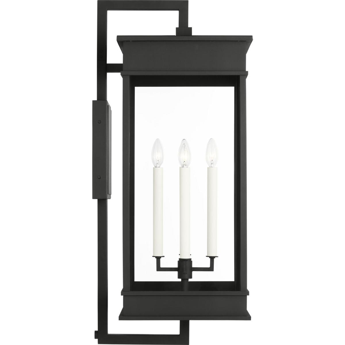 Visual Comfort Studio Collection CO1434TXB C&M by Chapman & Myers Cupertino 4 Light 35.13 inch Textured Black Outdoor Wall Lantern
