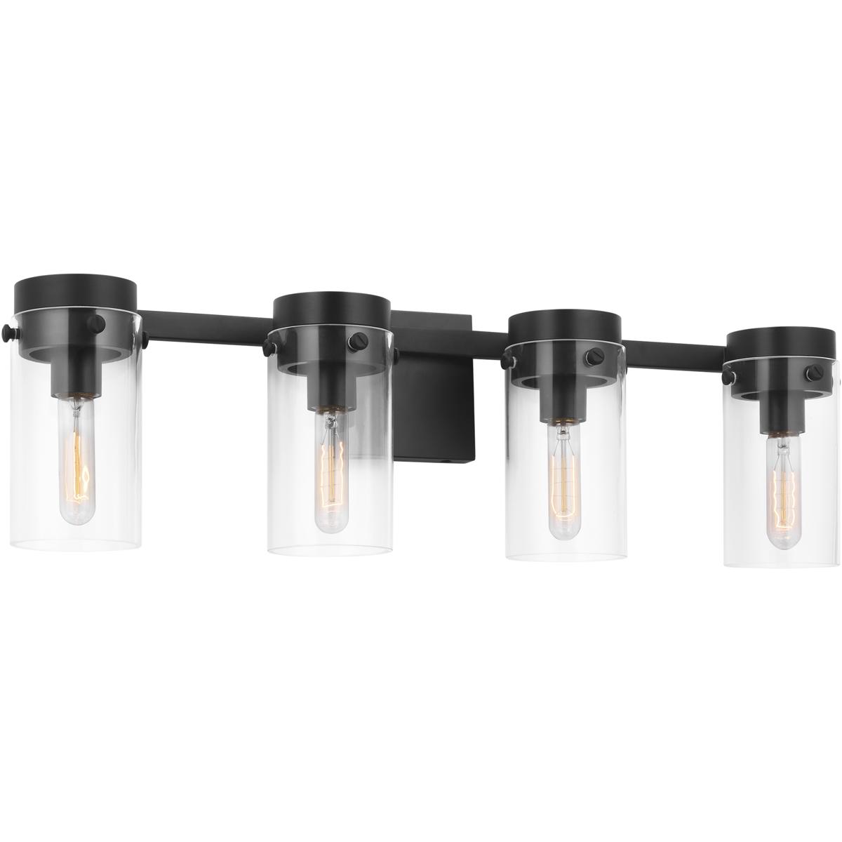 Visual Comfort Studio Collection CW1004AI C&M by Chapman & Myers Garrett 3 Light 29.25 inch Aged Iron Bath Vanity Wall Light