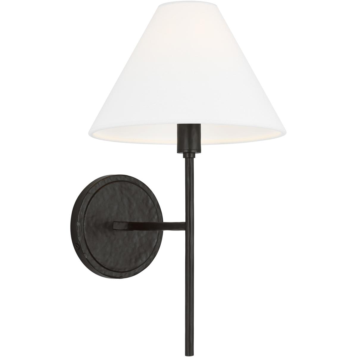 Visual Comfort Studio Collection CW1371AI C&M by Chapman & Myers Ridgewood 1 Light 8 inch Aged Iron Sconce Wall Light