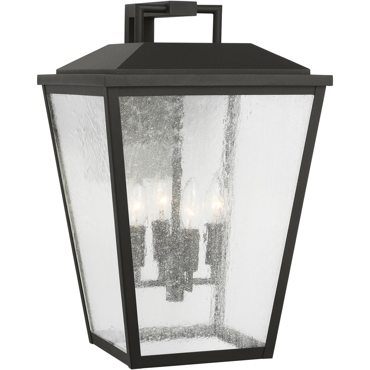 Visual Comfort Studio Collection DJO1084TXB Drew & Jonathan Kennewick 4 Light 19 inch Textured Black Outdoor Wall Lantern, Large