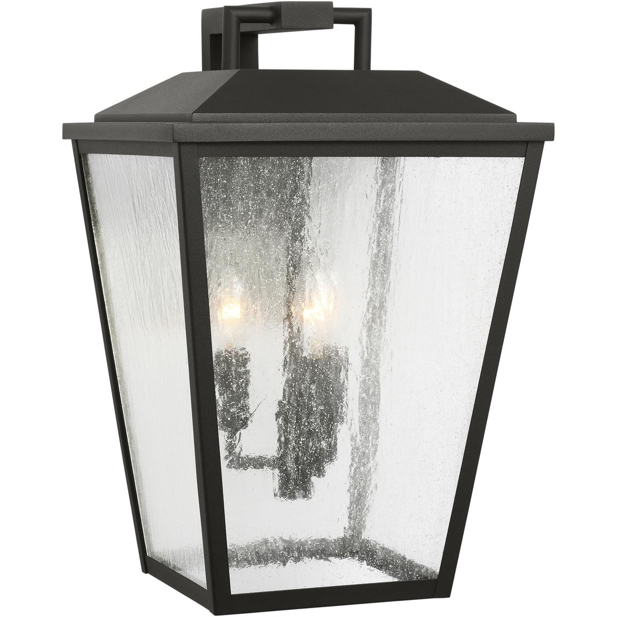 Visual Comfort Studio Collection DJO1113TXB Drew & Jonathan Kennewick 3 Light 16.5 inch Textured Black Outdoor Wall Lantern, Large