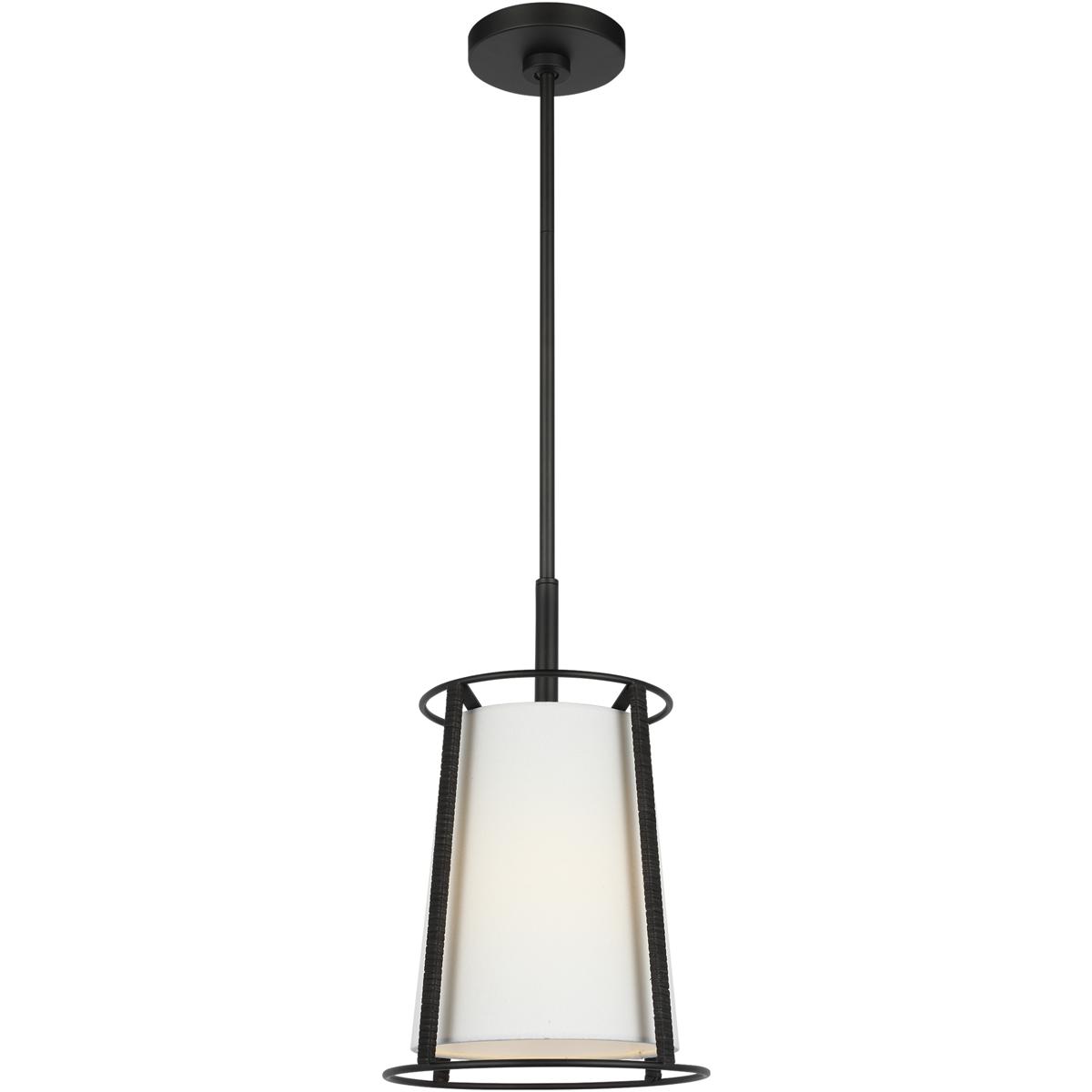 Visual Comfort Studio Collection DJP1011MBK Drew & Jonathan Cortes 1 Light 10 inch Midnight Black Hanging Shade Ceiling Light, Medium