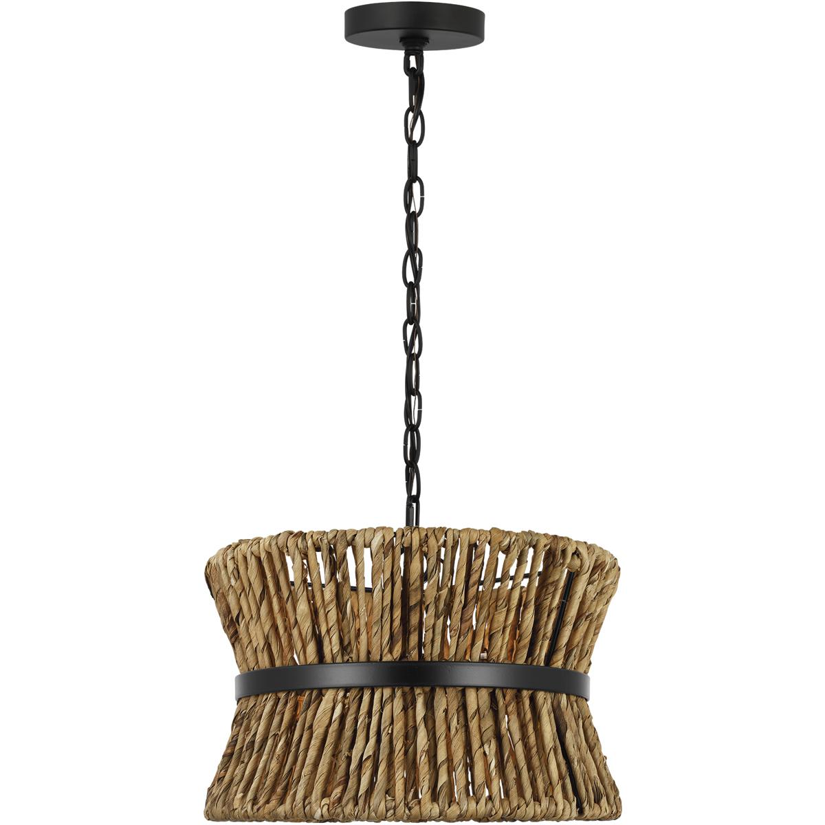 Visual Comfort Studio Collection DJP1052MBK Drew & Jonathan Thurlo 2 Light 14.25 inch Midnight Black Hanging Shade Ceiling Light, Small