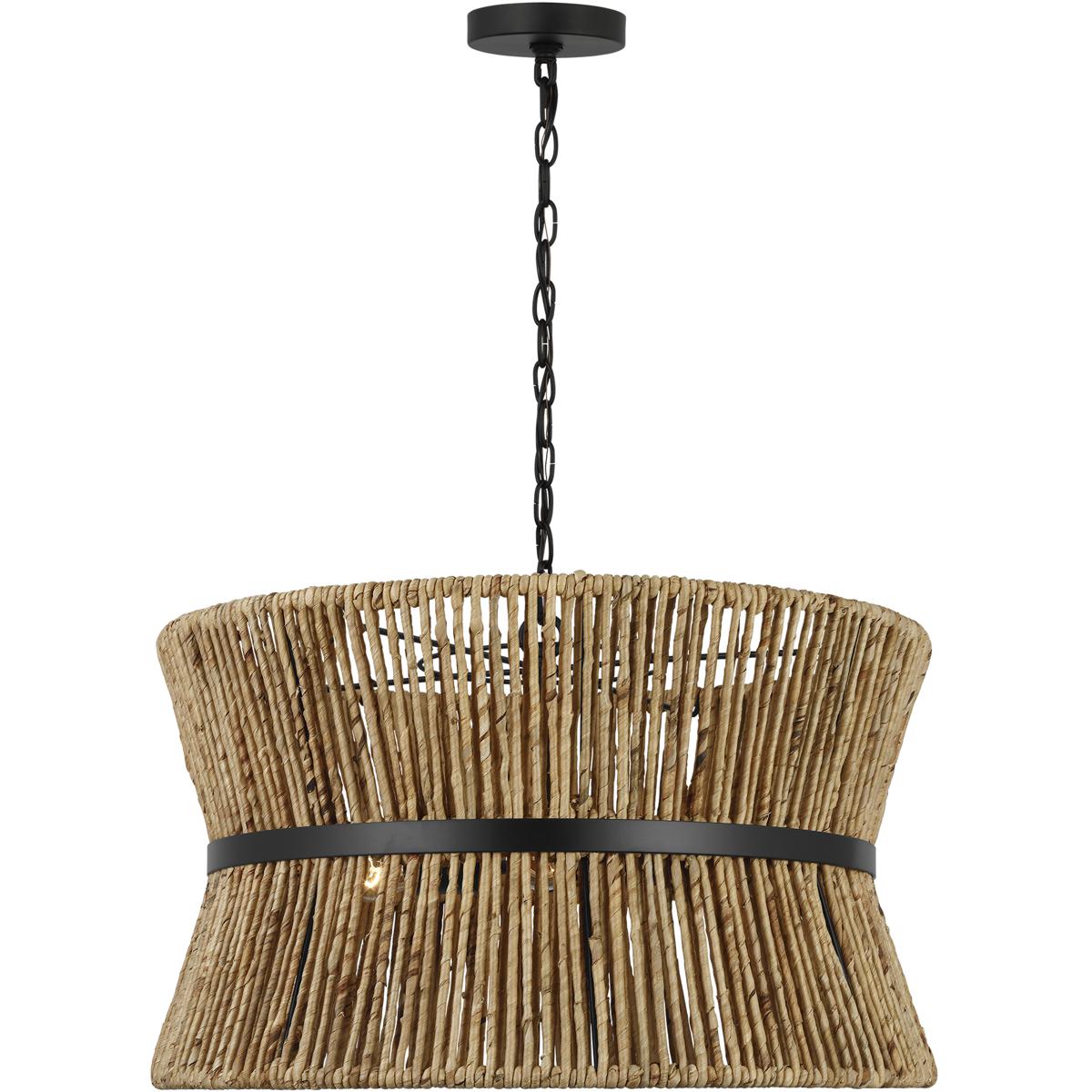 Visual Comfort Studio Collection DJP1063MBK Drew & Jonathan Thurlo 3 Light 24.25 inch Midnight Black Hanging Shade Ceiling Light, Medium