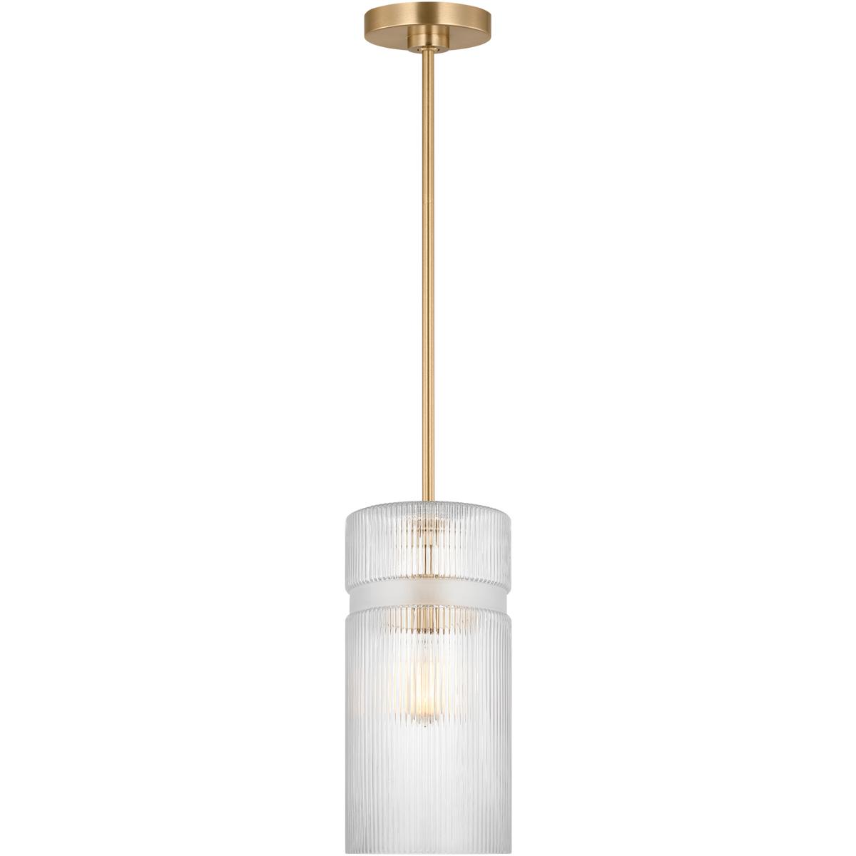 Visual Comfort Studio Collection DJP1211SB Drew & Jonathan Liouet 1 Light 7 inch Satin Brass Pendant Ceiling Light, Small
