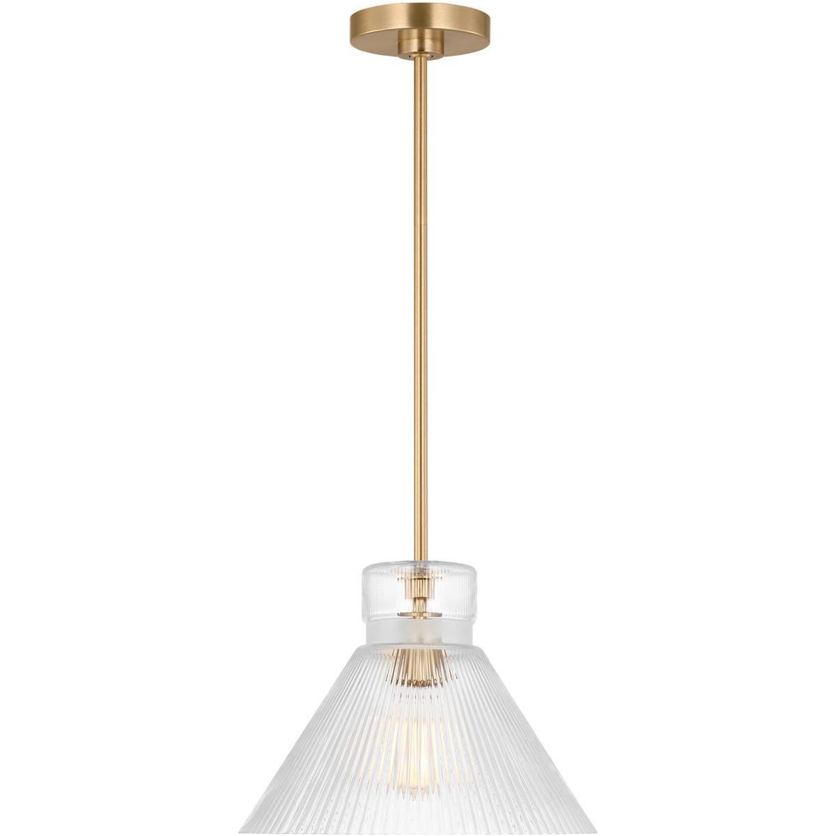 Visual Comfort Studio Collection DJP1221SB Drew & Jonathan Liouet 1 Light 12 inch Satin Brass Pendant Ceiling Light, Medium
