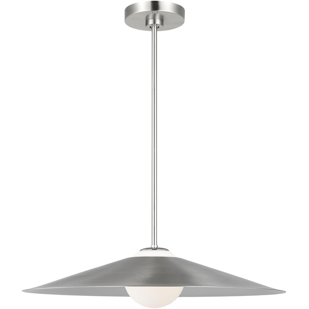 Visual Comfort Studio Collection DJP1281BS Drew & Jonathan Astra 1 Light 24 inch Brushed Nickel Pendant Ceiling Light, Medium