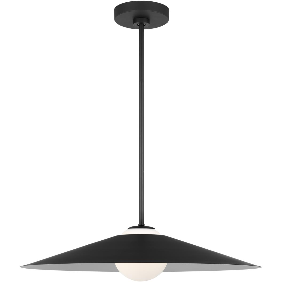 Visual Comfort Studio Collection DJP1281MBK Drew & Jonathan Astra 1 Light 24 inch Midnight Black Pendant Ceiling Light, Medium