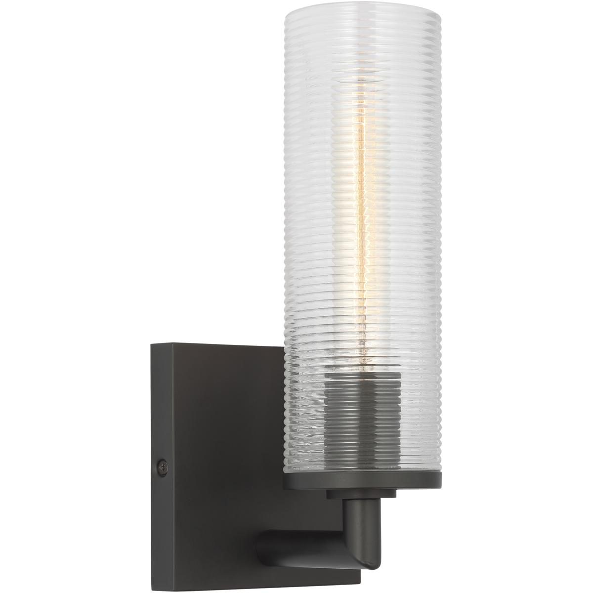 Visual Comfort Studio Collection DJW1101MBK Drew & Jonathan Sarita 1 Light 5 inch Midnight Black Sconce Wall Light, Small
