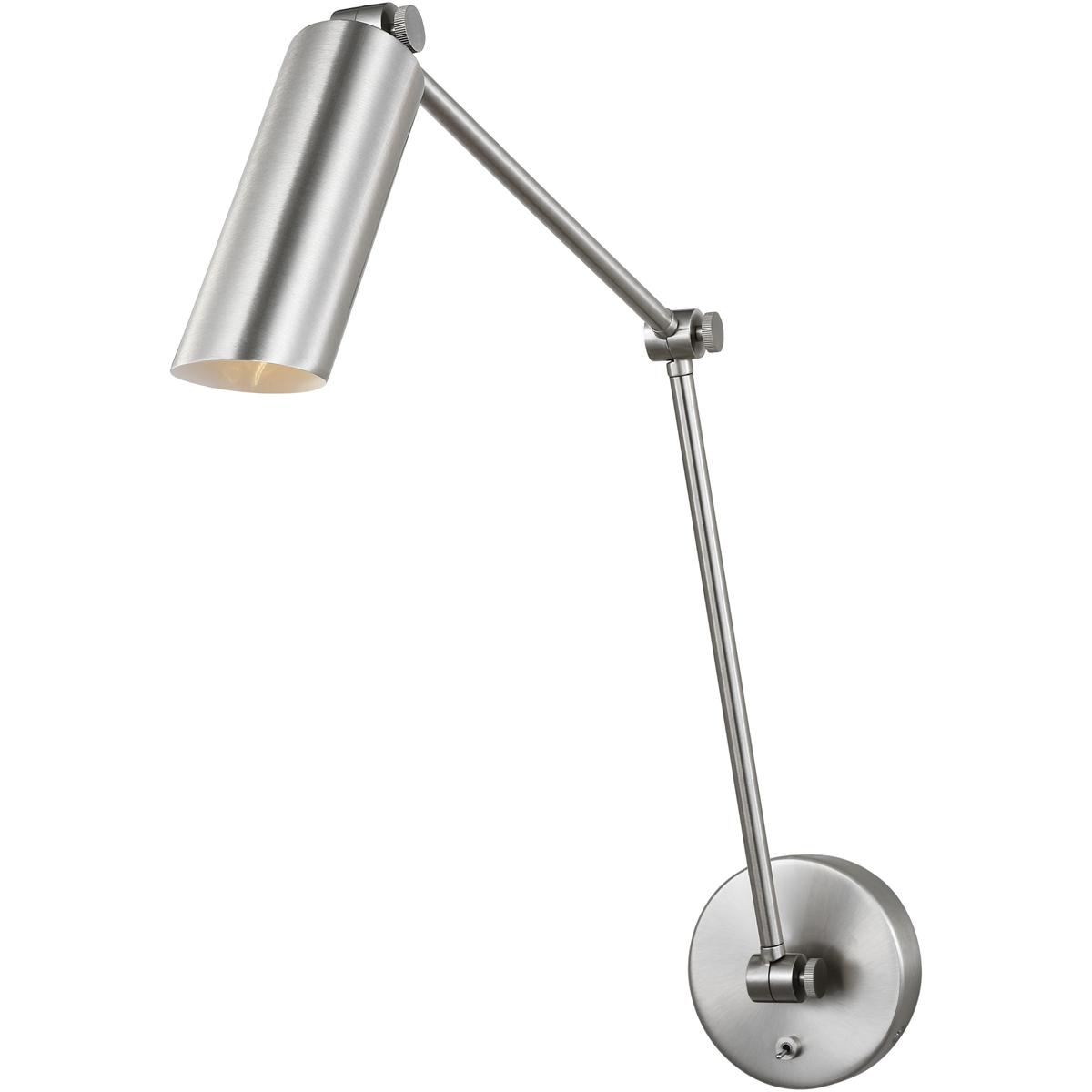 Visual Comfort Studio Collection DJW1131BS Drew & Jonathan Frasar 1 Light 4.75 inch Brushed Nickel Two Arm Sconce Wall Light, Large