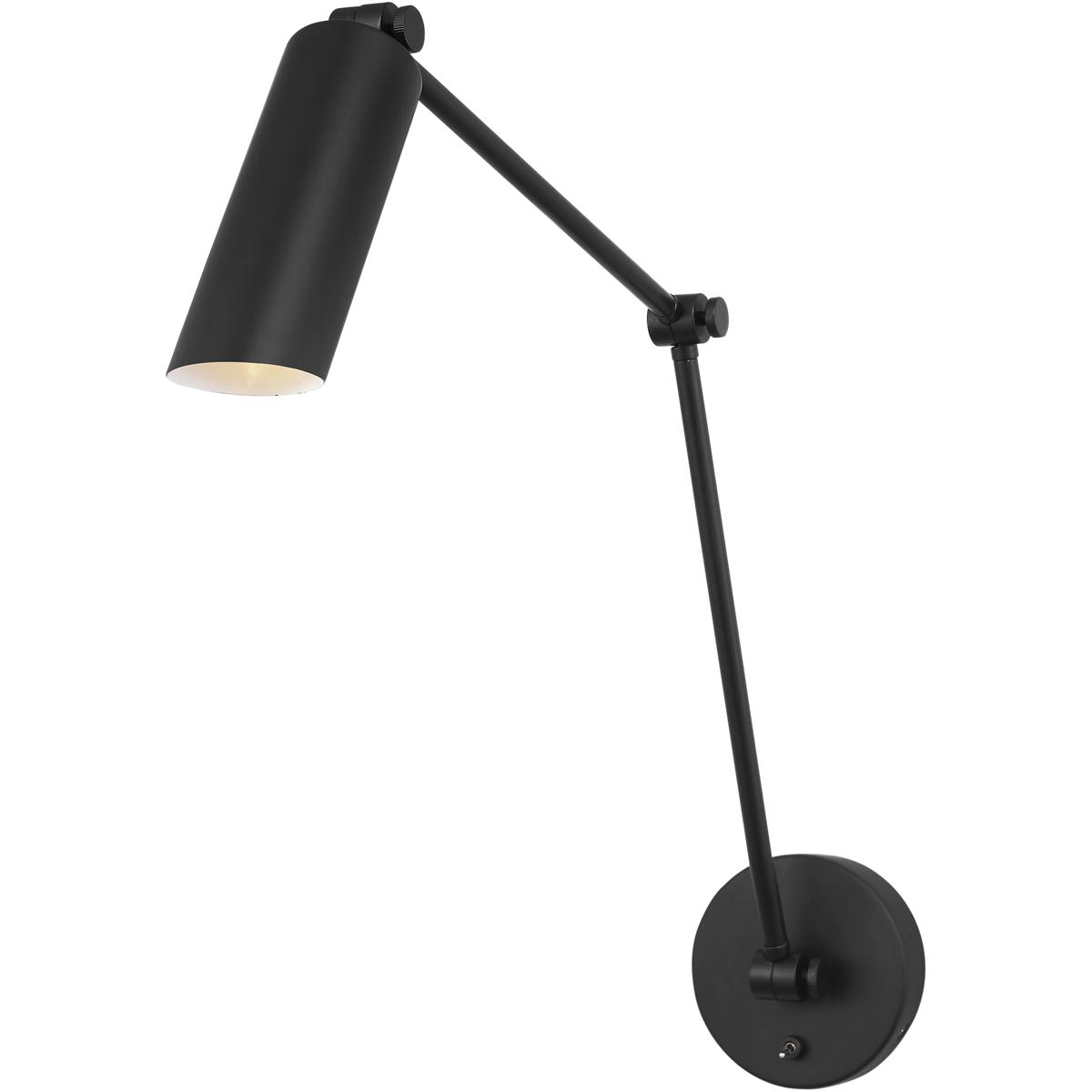 Visual Comfort Studio Collection DJW1131MBK Drew & Jonathan Frasar 1 Light 4.75 inch Midnight Black Two Arm Sconce Wall Light, Large