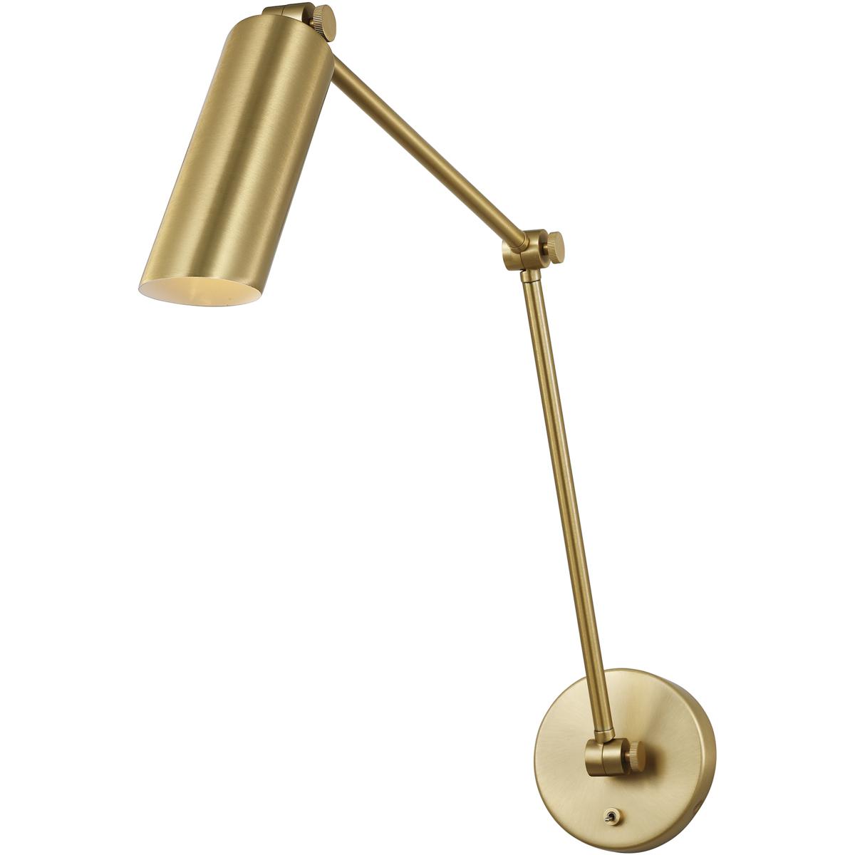 Visual Comfort Studio Collection DJW1131SB Drew & Jonathan Frasar 1 Light 4.75 inch Satin Brass Two Arm Sconce Wall Light, Large