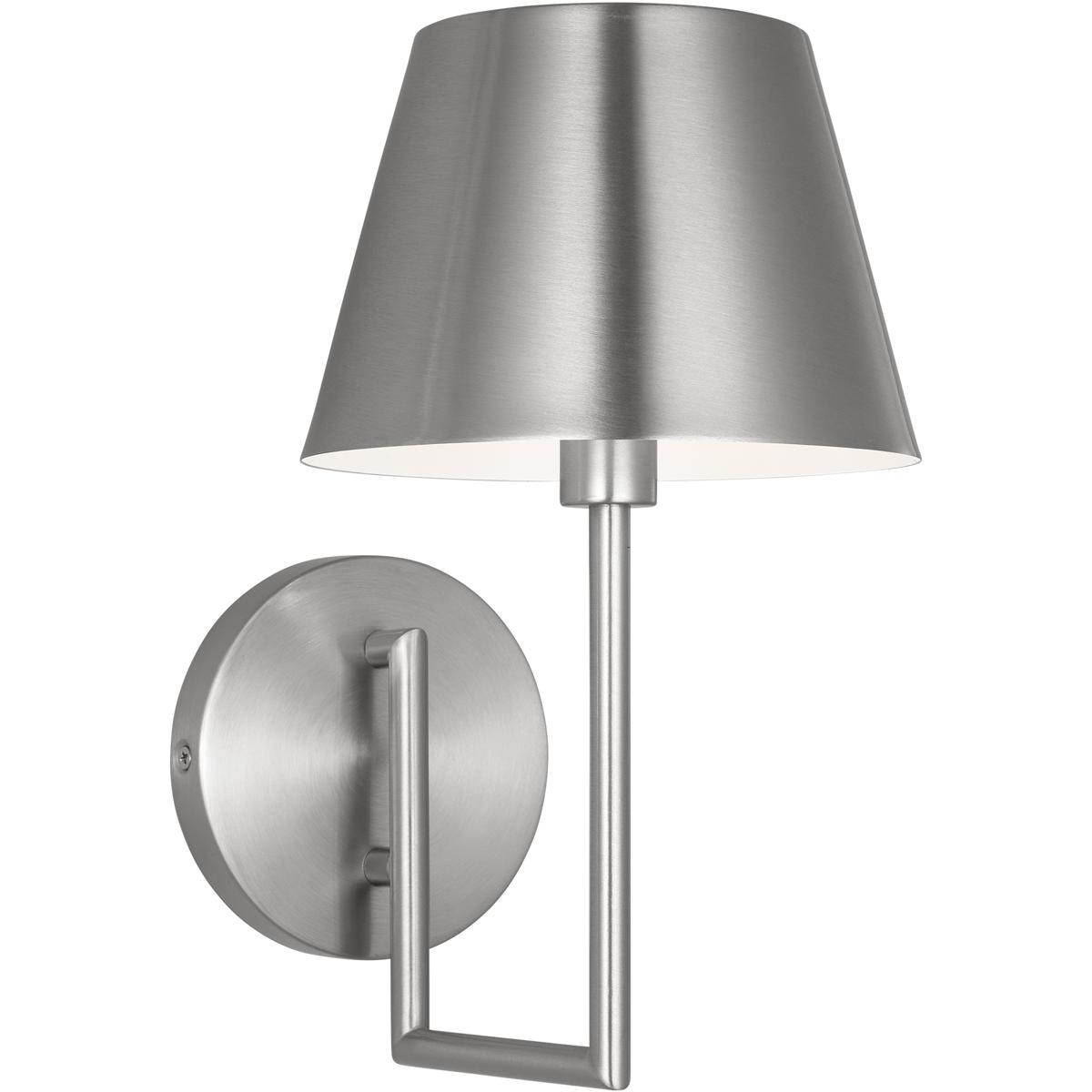 Visual Comfort Studio Collection DJW1151BS Drew & Jonathan Ender 1 Light 7 inch Brushed Nickel Sconce Wall Light, Small