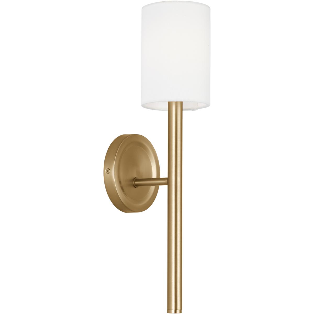 Visual Comfort Studio Collection DJW1161SB Drew & Jonathan Egmont 1 Light 4.75 inch Satin Brass Tall Sconce Wall Light