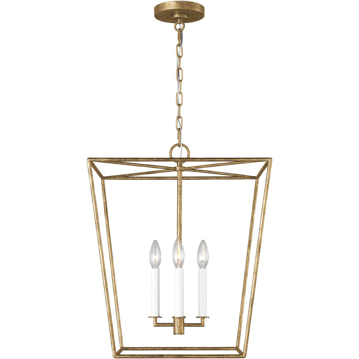 Visual Comfort Studio Collection EC1344CDG ED Ellen DeGeneres Viota 4 Light 18 inch Casted Gild Pendant Ceiling Light