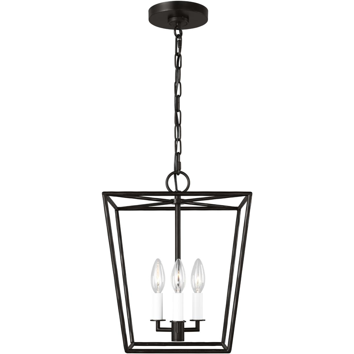 Visual Comfort Studio Collection EC1353AI ED Ellen DeGeneres Viota 3 Light 12 inch Aged Iron Pendant Ceiling Light