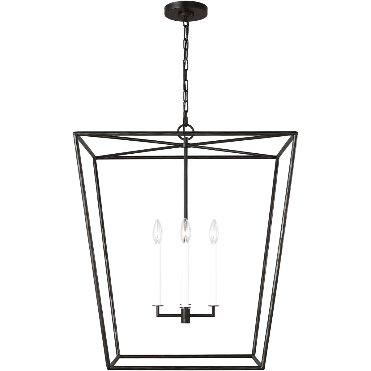 Visual Comfort Studio Collection EC1364AI ED Ellen DeGeneres Viota 4 Light 25 inch Aged Iron Pendant Ceiling Light
