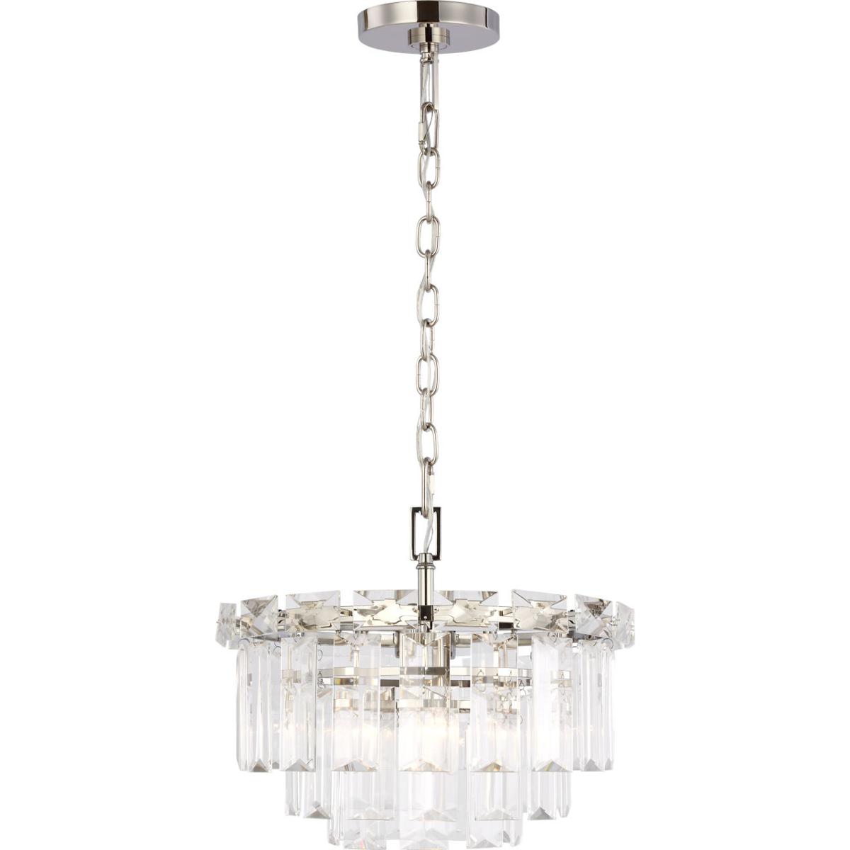 Visual Comfort Studio Collection CC1254PN C&M by Chapman & Myers Arden 4 Light 16.13 inch Polished Nickel Chandelier Ceiling Light