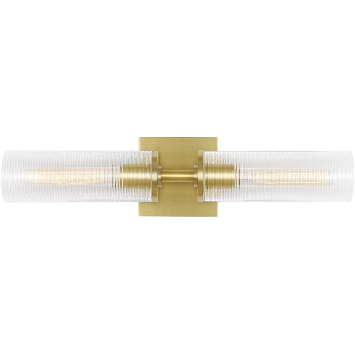 Visual Comfort Studio Collection DJW1092SB Drew & Jonathan Sarita 2 Light 21.13 inch Satin Brass Sconce Wall Light, Medium