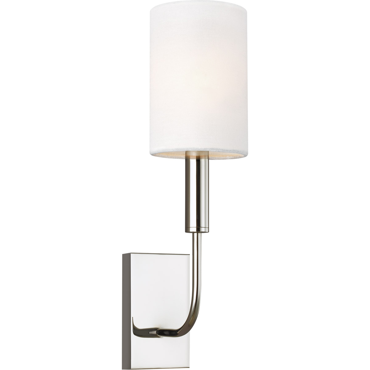 Visual Comfort Studio Collection EW1001PN ED Ellen DeGeneres Brianna 1 Light 4 inch Polished Nickel Wall Sconce Wall Light