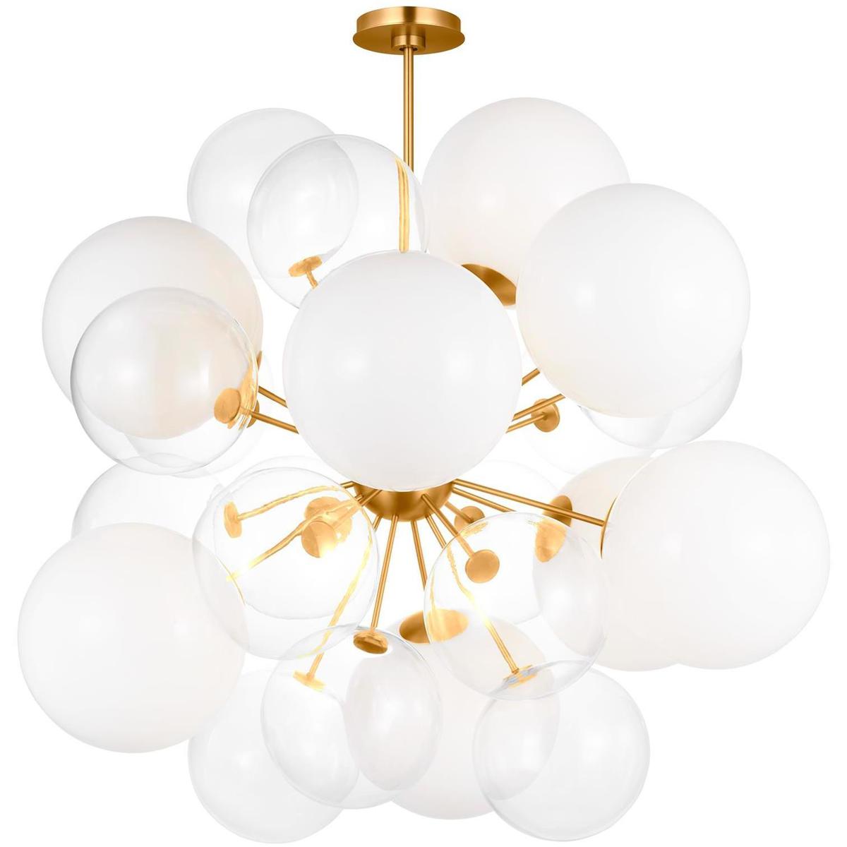 Visual Comfort Studio Collection KSC1119BBS kate spade new york Aria 9 Light 37.5 inch Burnished Brass Chandelier Ceiling Light