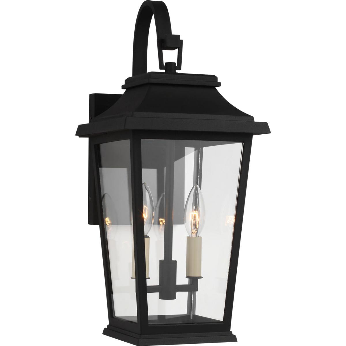Visual Comfort Studio Collection OL15401TXB-D Sean Lavin Warren 1 Light 19.5 inch Textured Black Outdoor Wall Lantern, Dark Sky