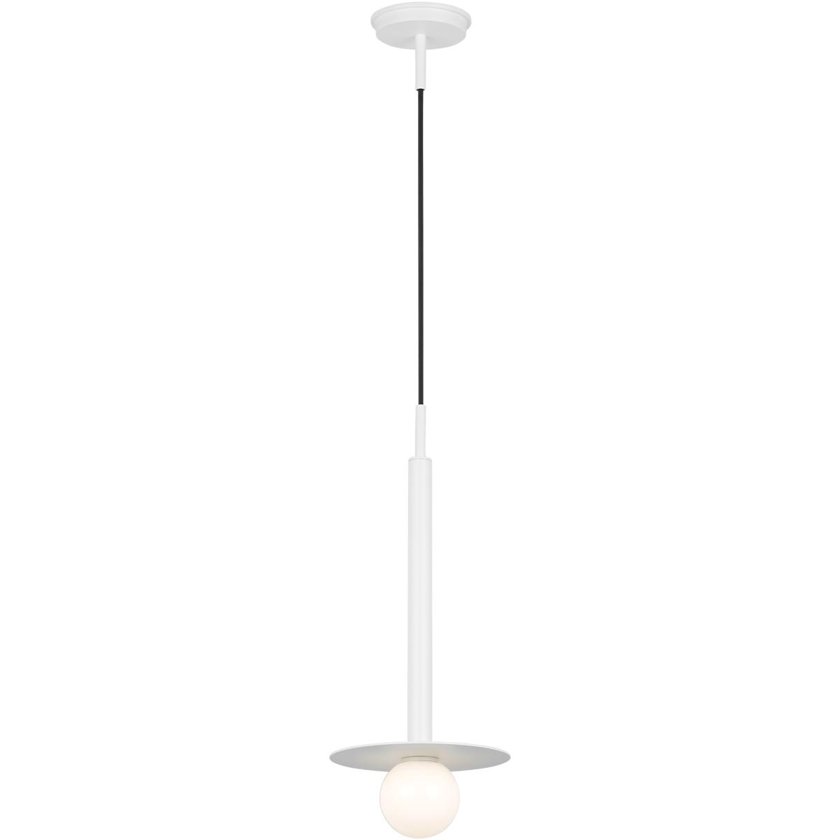 Visual Comfort Studio Collection KP1001MWT Kelly by Kelly Wearstler Nodes 1 Light 8 inch Matte White Pendant Ceiling Light