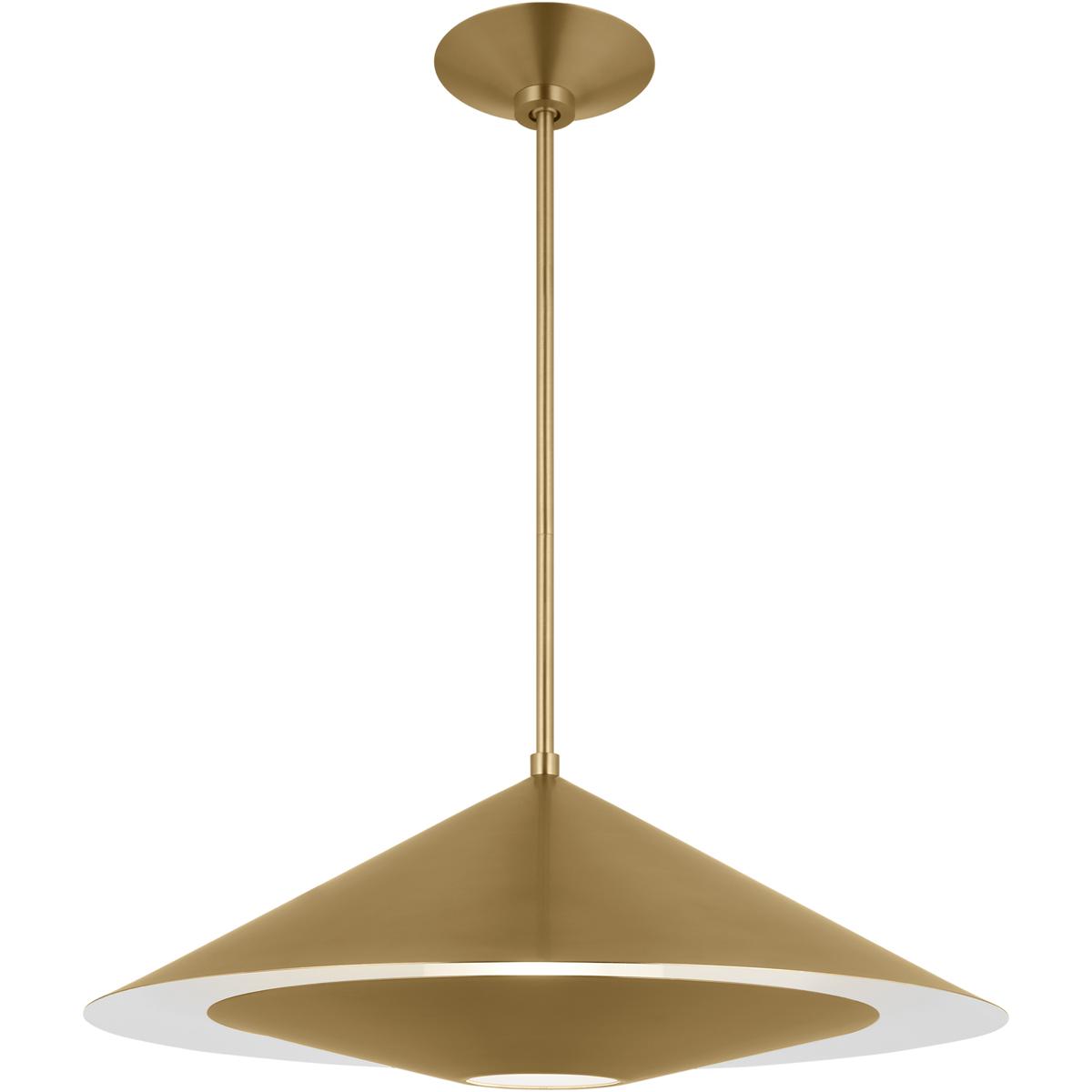 Visual Comfort Studio Collection KP1171BBS Kelly by Kelly Wearstler Echo 1 Light 24 inch Burnished Brass Pendant Ceiling Light