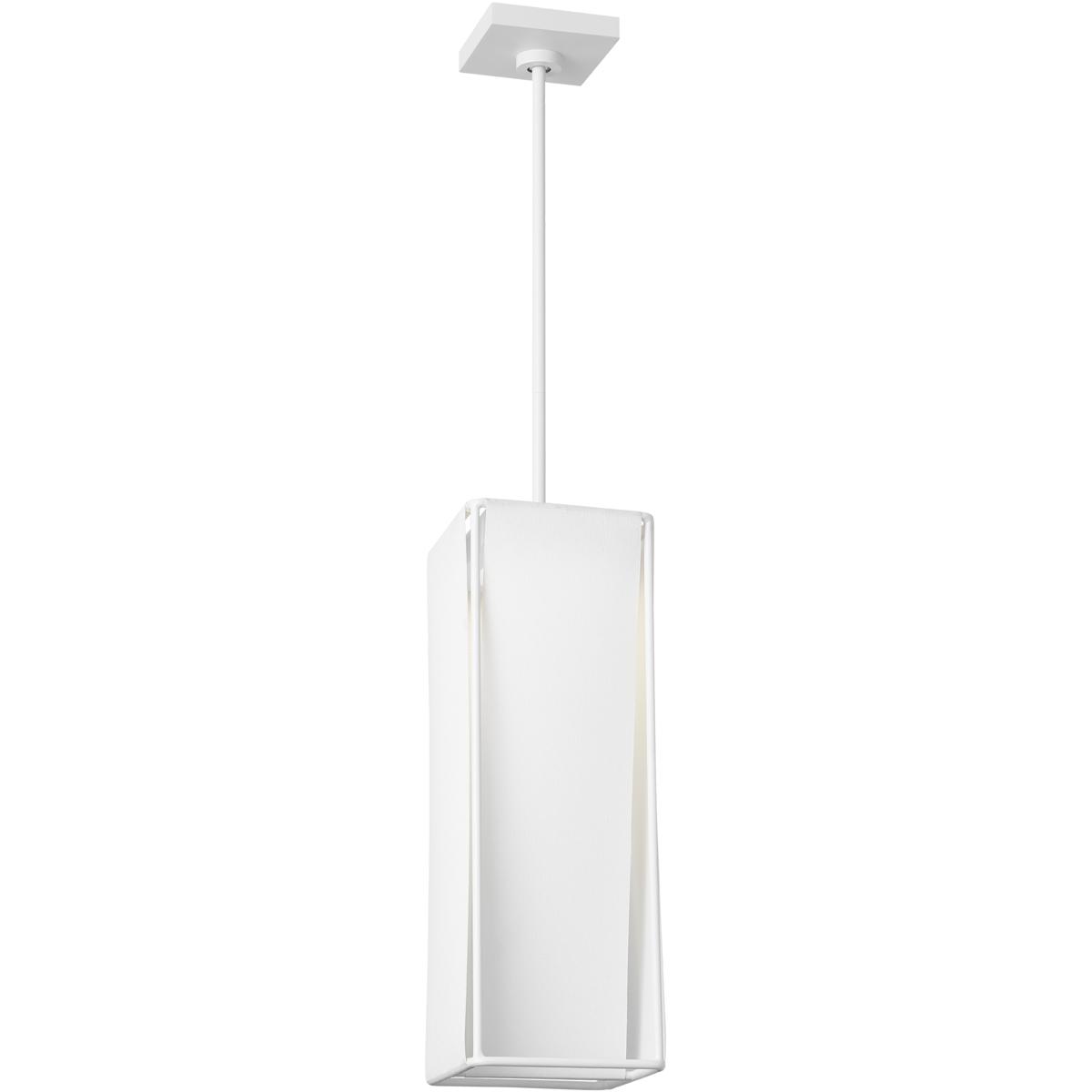 Visual Comfort Studio Collection KP1201SLN Kelly by Kelly Wearstler Velero LED 7 inch Soft Linen Pendant Ceiling Light