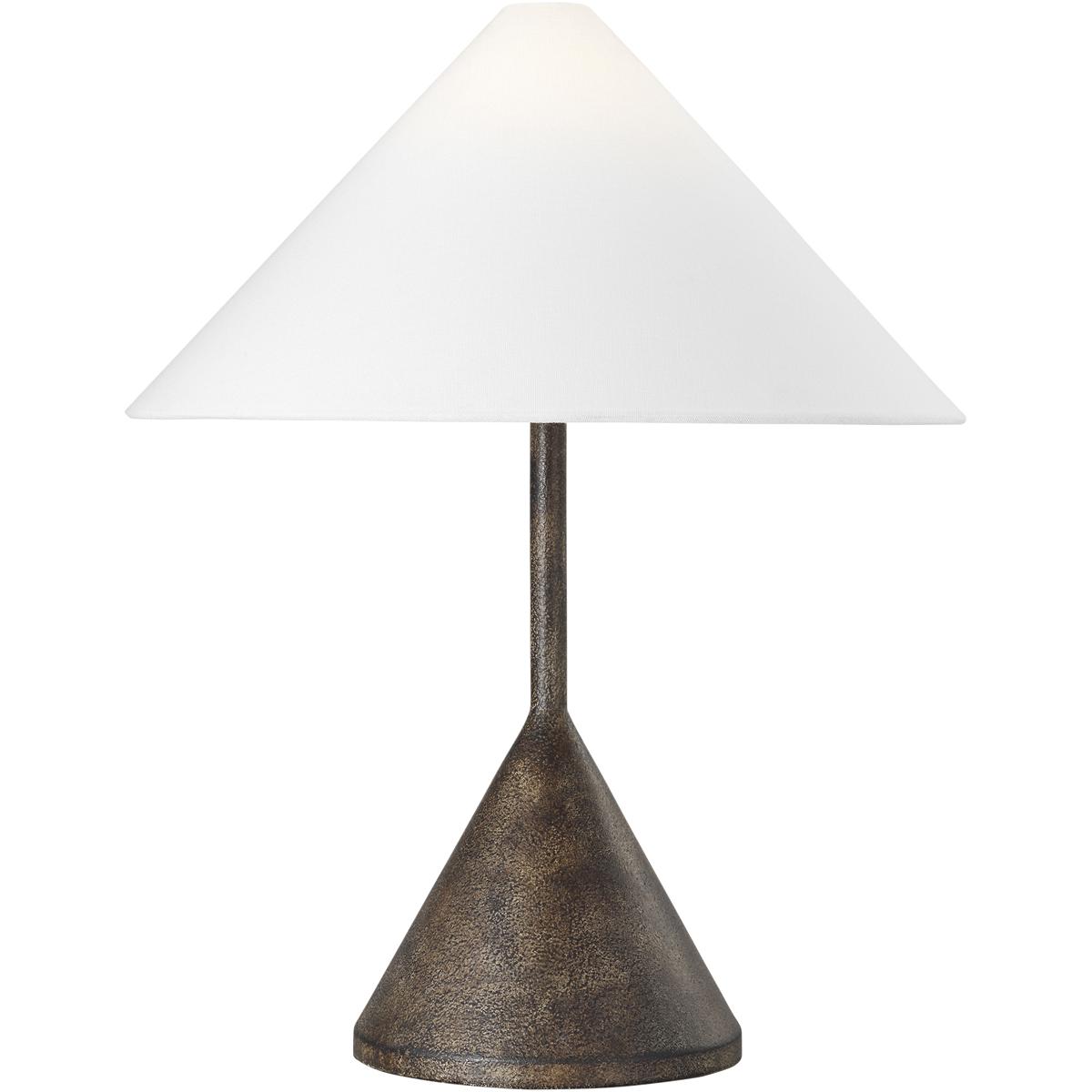 Visual Comfort Studio Collection KT1391RBR Kelly by Kelly Wearstler Brachion 20.88 inch 60 watt Rustic Bronze Table Lamp Portable Light