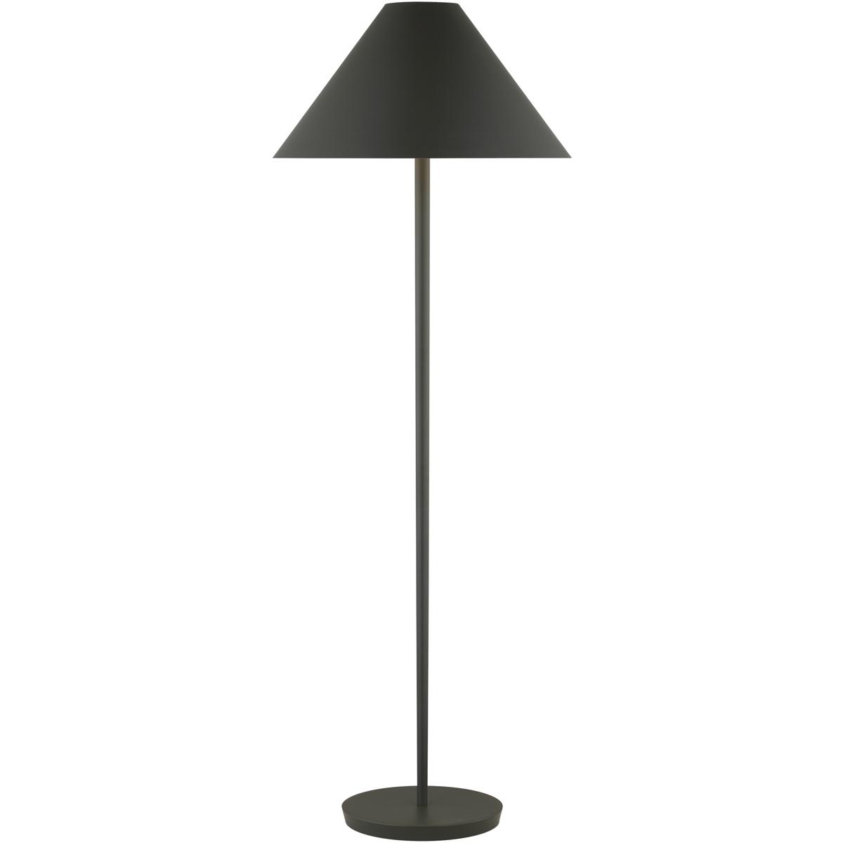 Visual Comfort Studio Collection KT1451MCB Kelly by Kelly Wearstler Contra 60 inch 60 watt Matte Charcoal Black Floor Lamp Portable Light