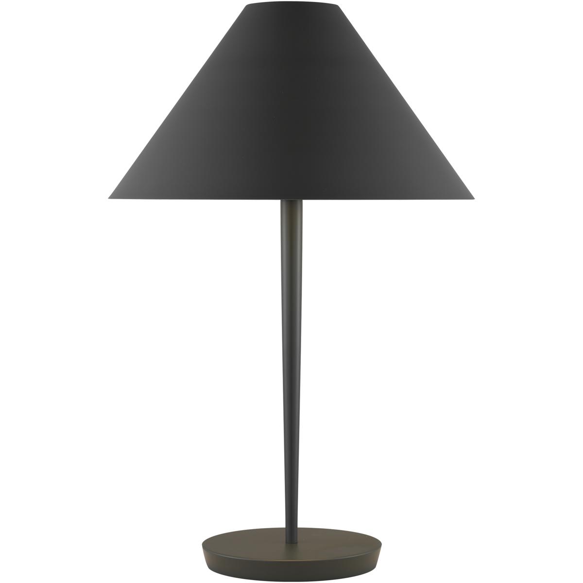 Visual Comfort Studio Collection KT1461MCB Kelly by Kelly Wearstler Contra 24.63 inch 60 watt Matte Charcoal Black Table Lamp Portable Light