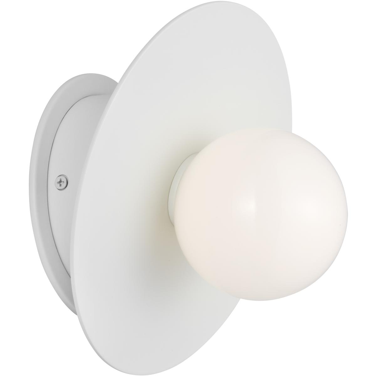 Visual Comfort Studio Collection KW1041MWT Kelly by Kelly Wearstler Nodes 1 Light 8 inch Matte White Sconce Wall Light