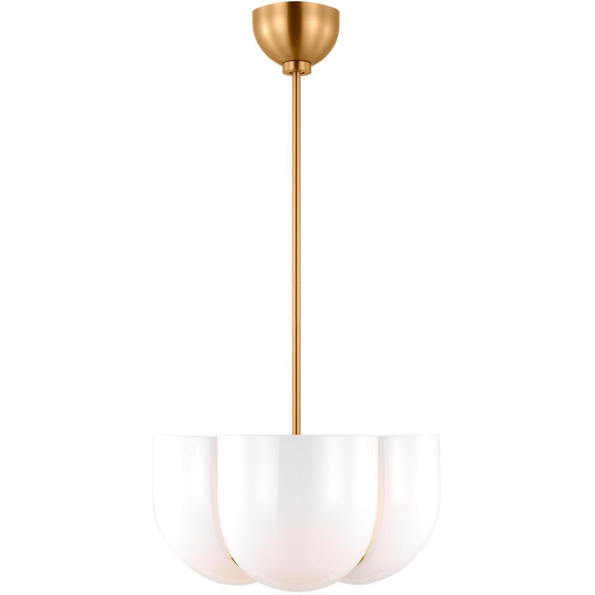 Visual Comfort Studio Collection LXP1044BBS Christiane Lemieux Cheverny 4 Light 1513 inch Burnished Brass Pendant Ceiling Light