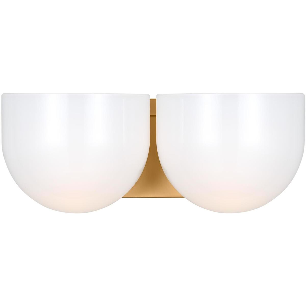 Visual Comfort Studio Collection LXV1002BBS Christiane Lemieux Cheverny 2 Light 1325 inch Burnished Brass Vanity Light Wall Light