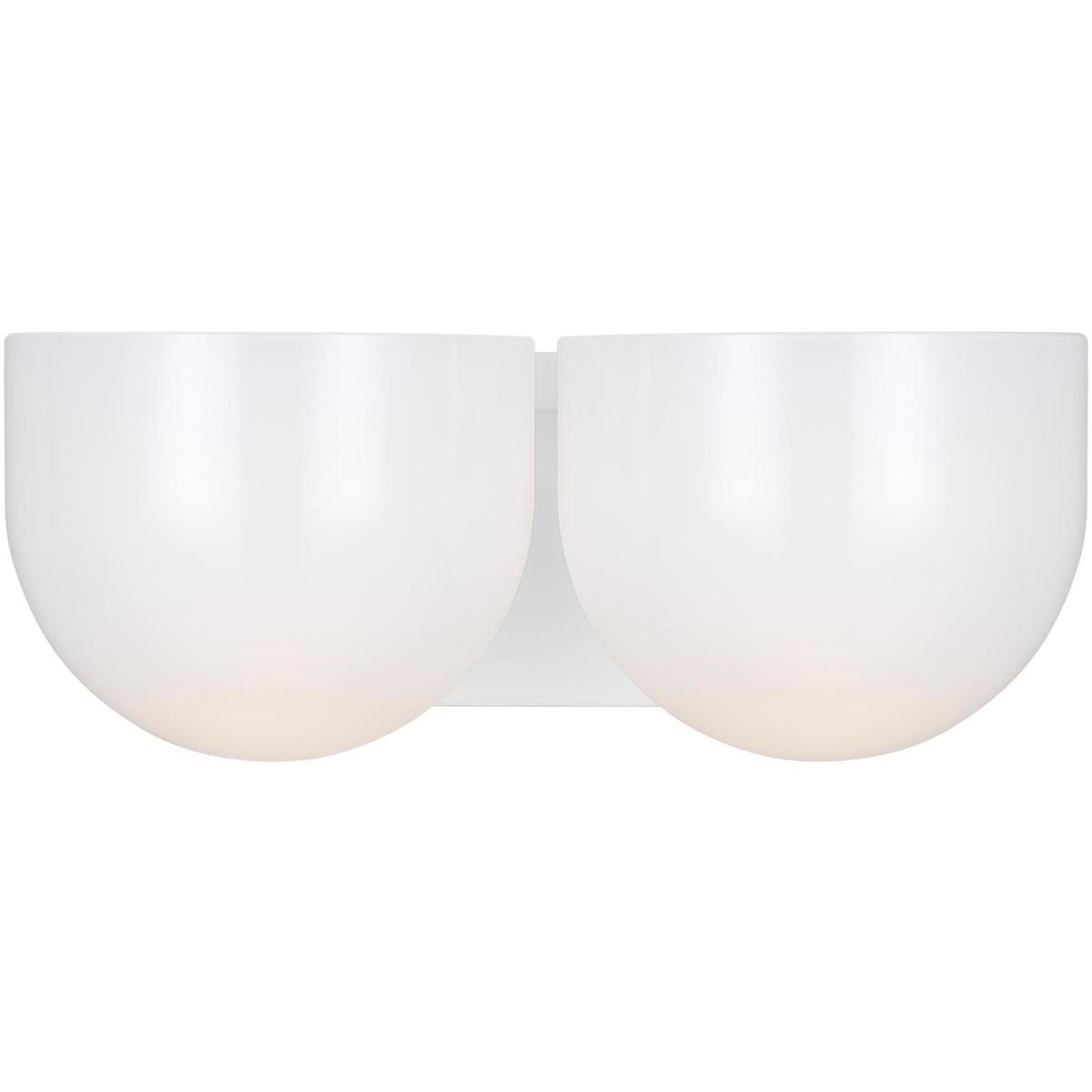 Visual Comfort Studio Collection LXV1002MWT Christiane Lemieux Cheverny 2 Light 1325 inch Matte White Vanity Light Wall Light