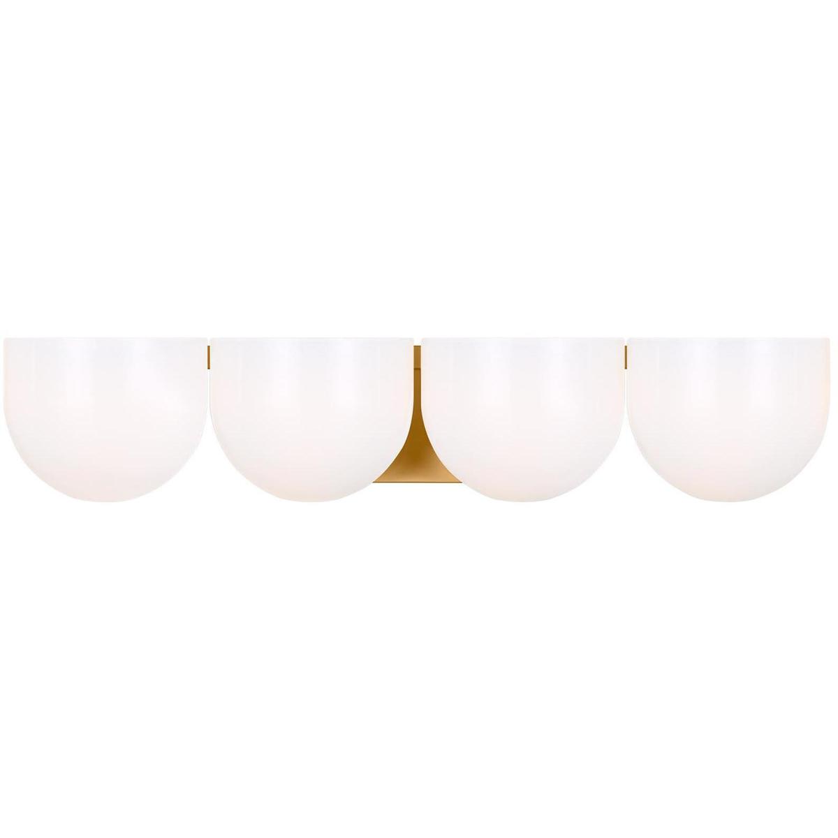 Visual Comfort Studio Collection LXV1004BBS Christiane Lemieux Cheverny 4 Light 2663 inch Burnished Brass Vanity Light Wall Light