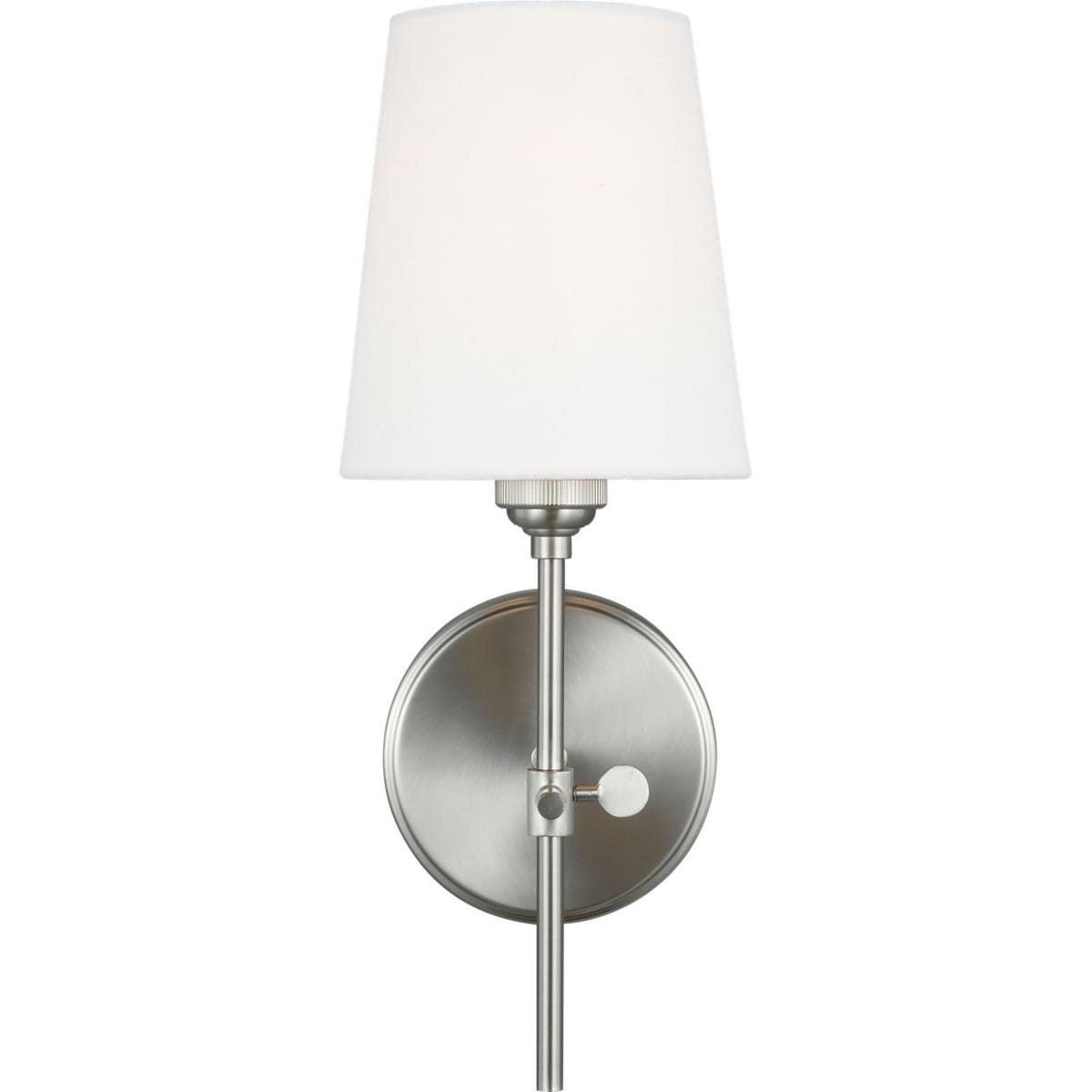 Visual Comfort Studio Collection 4187201EN3-962 TOB by Thomas O'Brien Baker 1 Light Brushed Nickel Sconce Wall Light