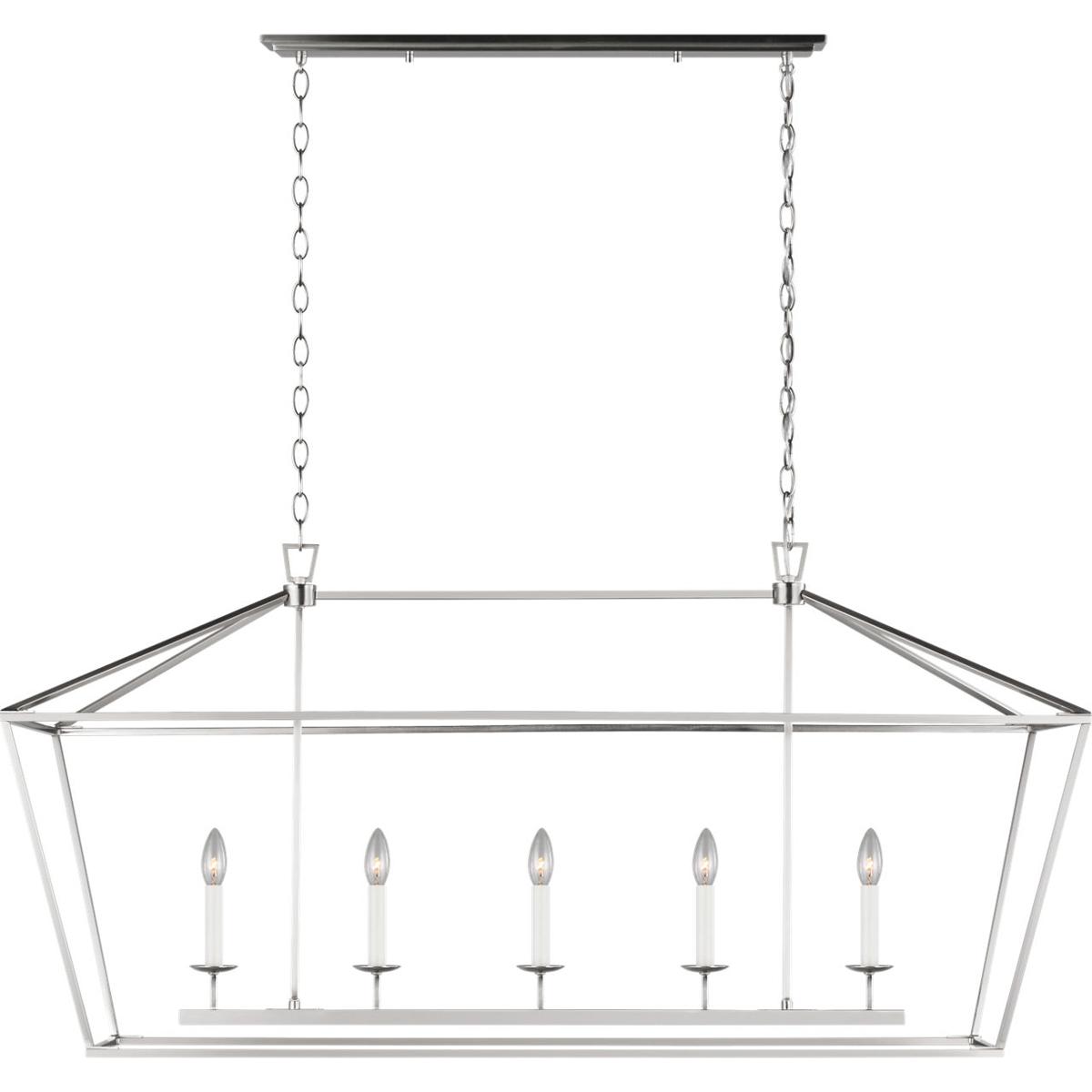 Visual Comfort Studio Collection 6692605EN-962 C&M by Chapman & Myers Dianna LED 16.88 inch Brushed Nickel Chandelier Ceiling Light