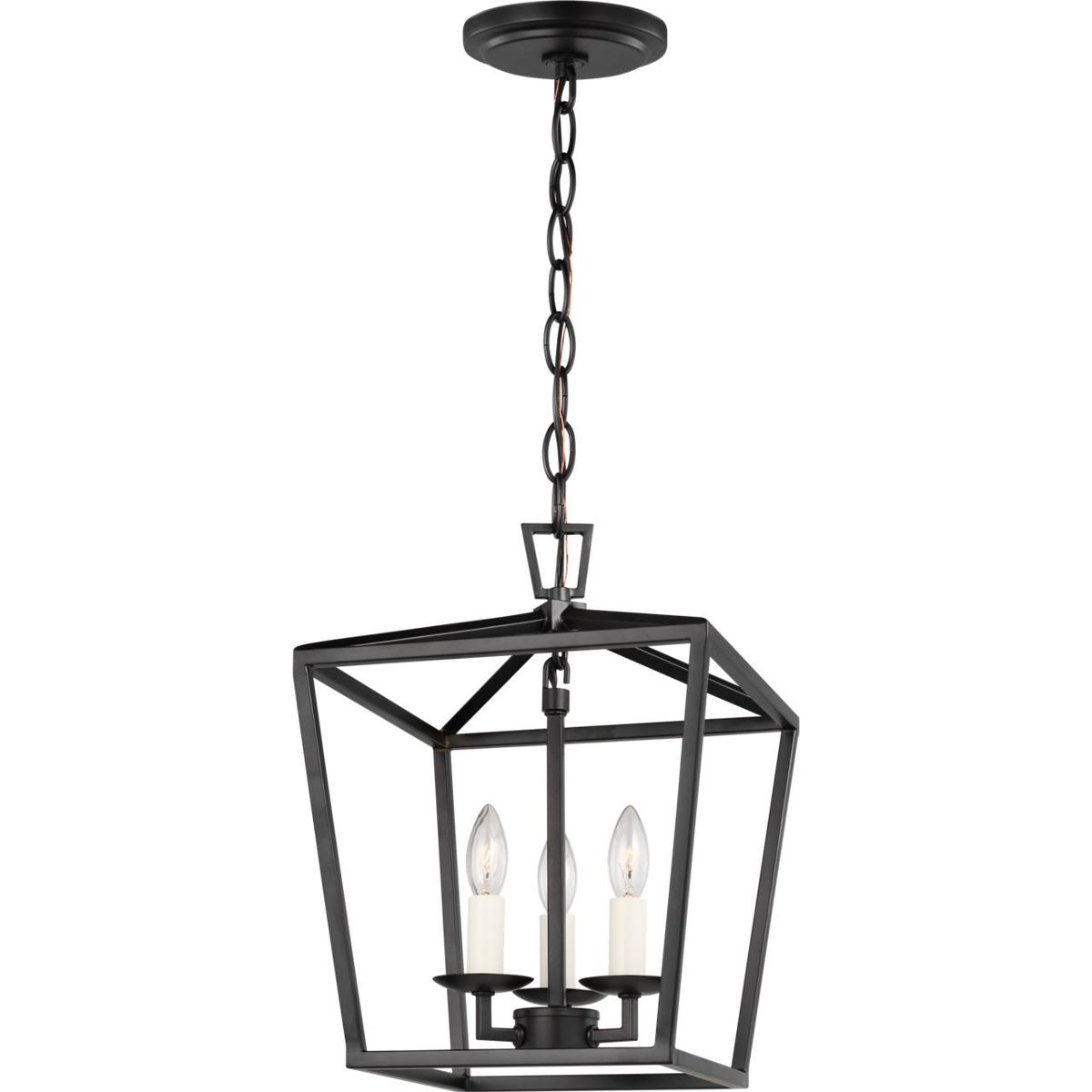 Visual Comfort Studio Collection 5192603EN-112 C&M by Chapman & Myers Dianna LED 9.75 inch Midnight Black Pendant Ceiling Light