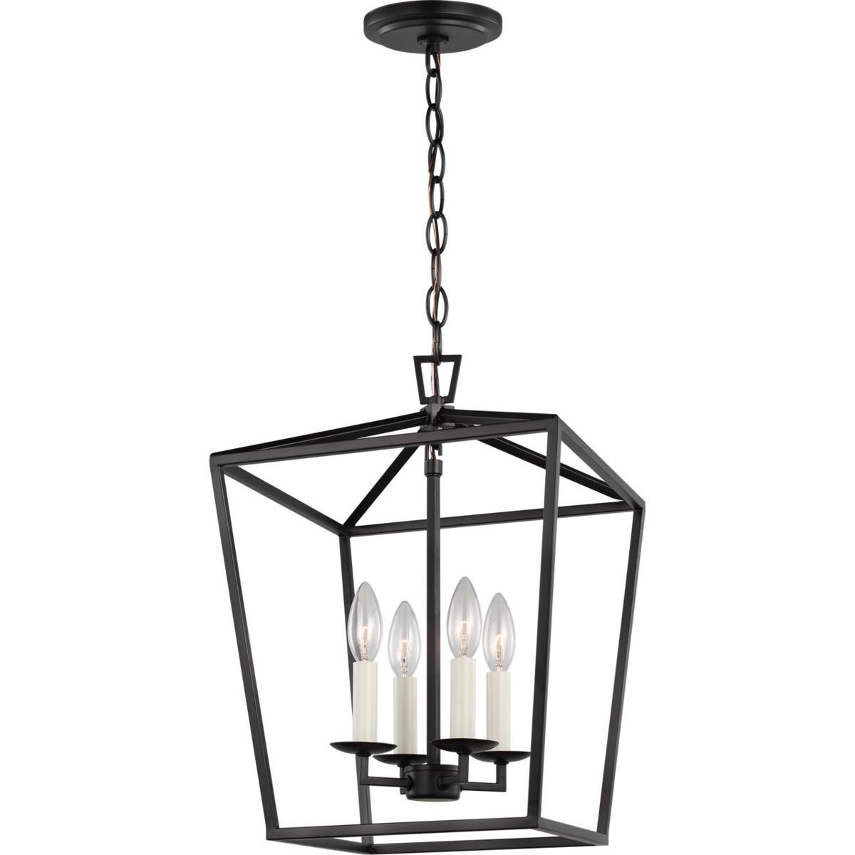 Visual Comfort Studio Collection 5292604EN-112 C&M by Chapman & Myers Dianna LED 12.5 inch Midnight Black Pendant Ceiling Light