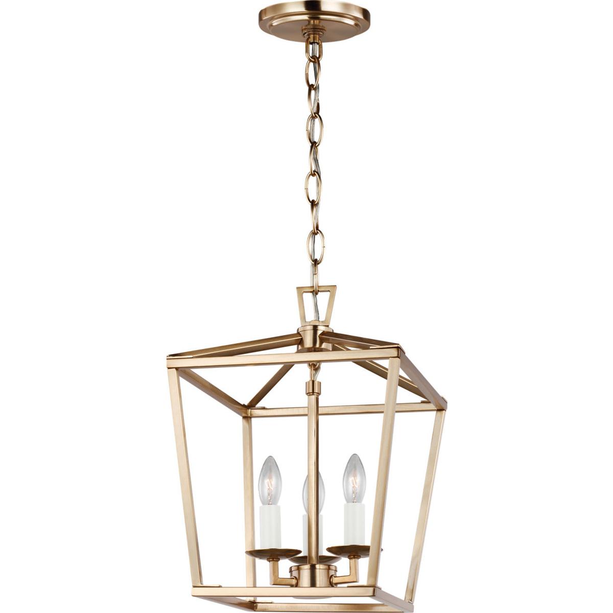 Visual Comfort Studio Collection 5192603EN-848 C&M by Chapman & Myers Dianna LED 9.75 inch Satin Brass Pendant Ceiling Light