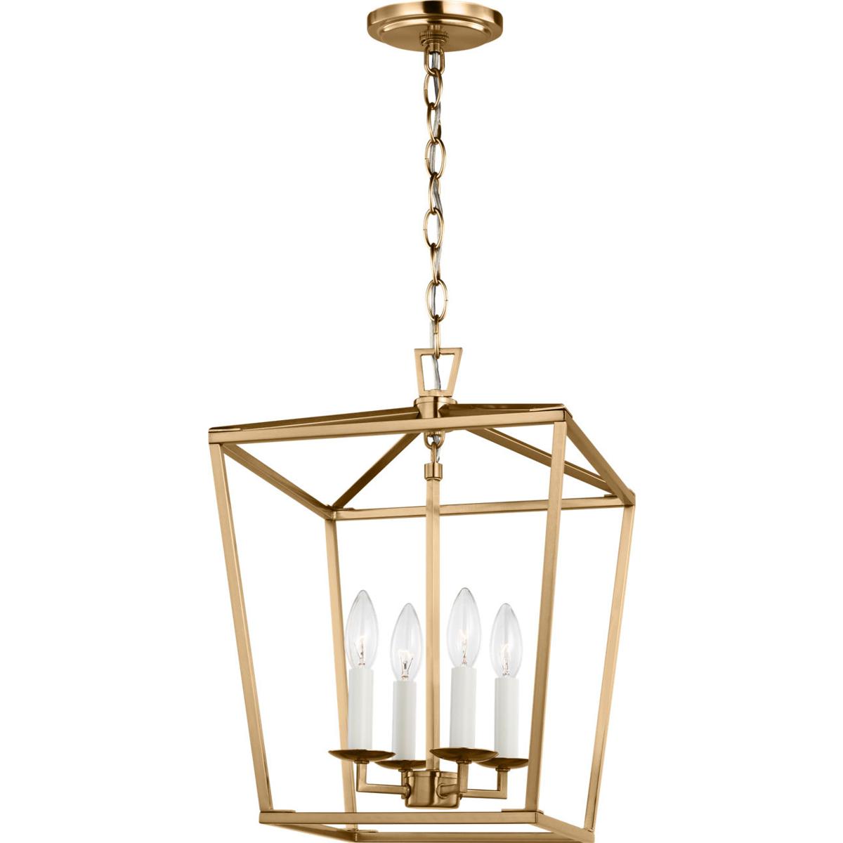 Visual Comfort Studio Collection 5292604EN-848 C&M by Chapman & Myers Dianna LED 12.5 inch Satin Brass Pendant Ceiling Light