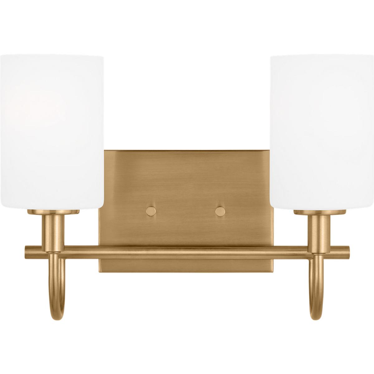Visual Comfort Studio Collection 4457102EN3-848 Oak Moore 2 Light 13.88 inch Satin Brass Bath Vanity Wall Light