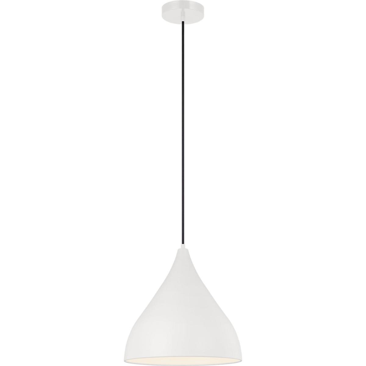 Visual Comfort Studio Collection 6645301-115 Oden 1 Light 14 inch Matte White Pendant Ceiling Light