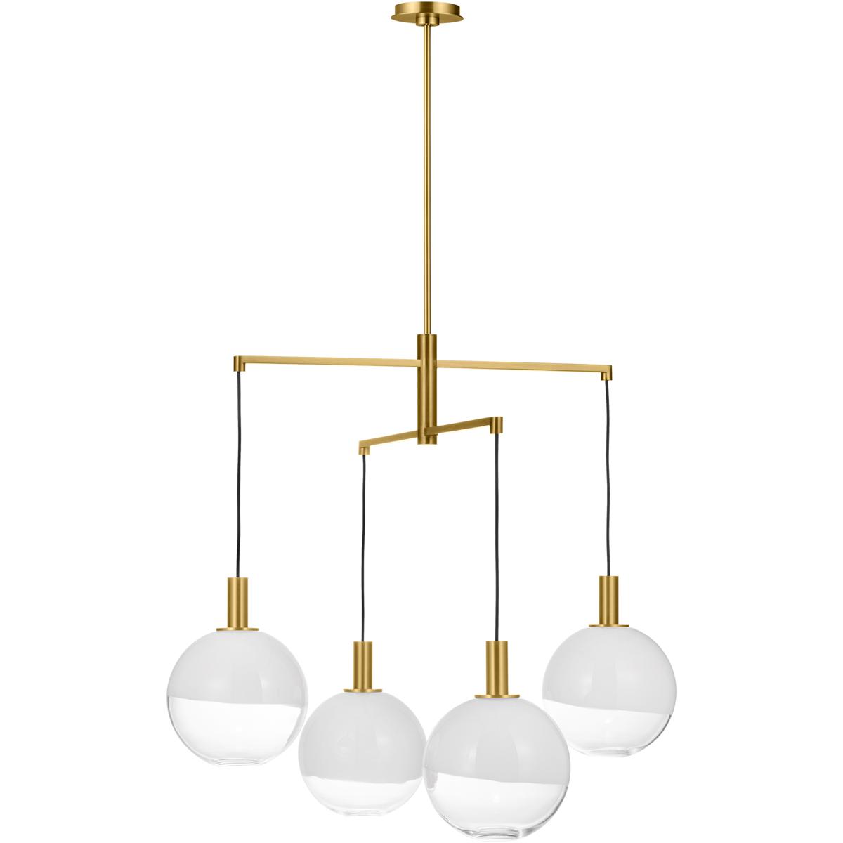 Visual Comfort Studio Collection SLC1044BBS Sean Lavin Torian 4 Light 32.5 inch Burnished Brass Chandelier Ceiling Light