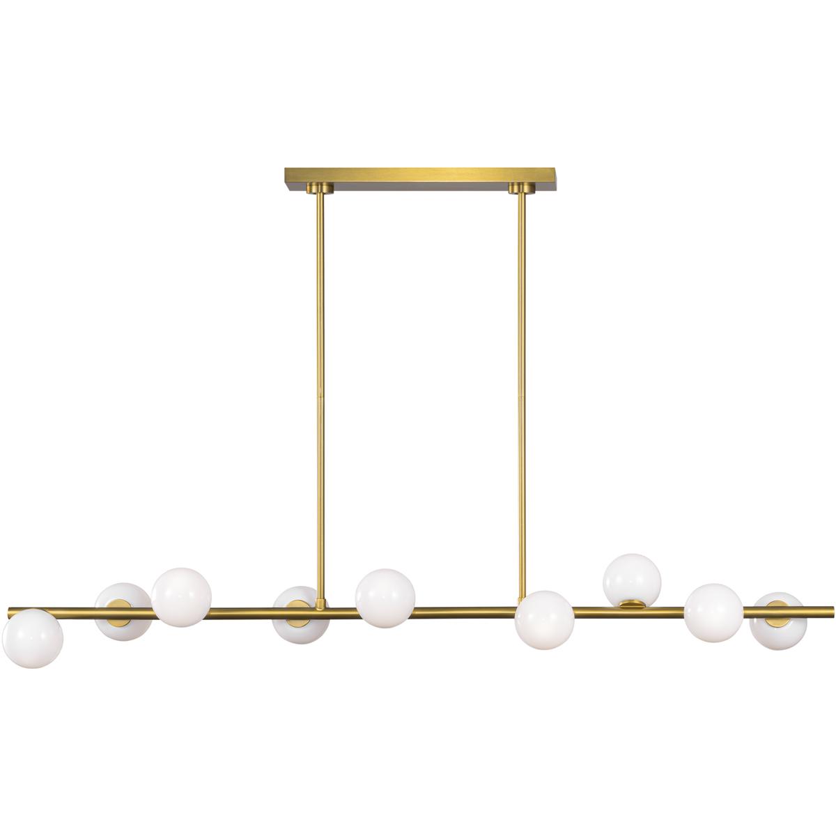 Visual Comfort Studio Collection SLC1059BBS Sean Lavin Altair 9 Light 49.25 inch Burnished Brass Linear Chandelier Ceiling Light